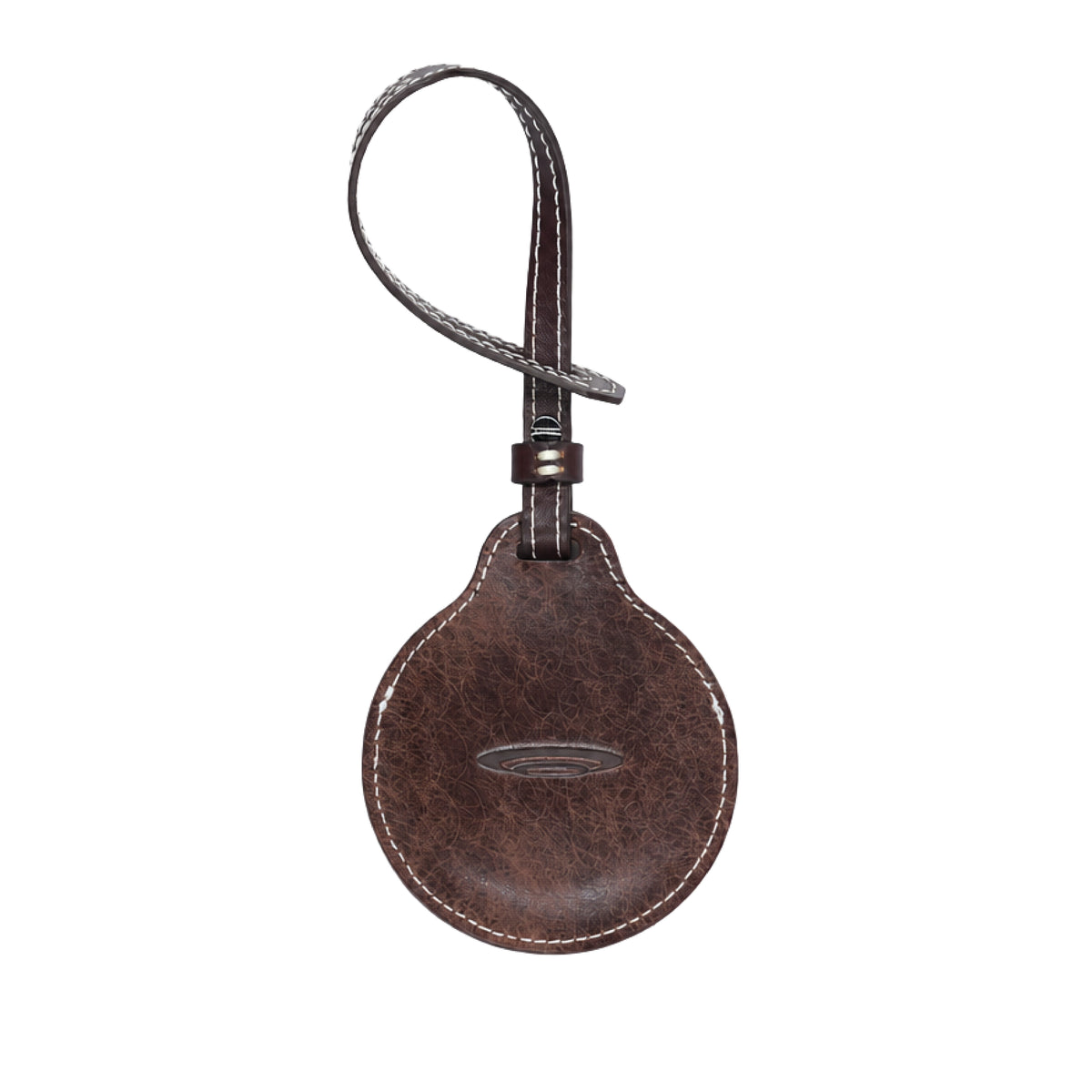 RIVER Round Handcrafted Leather Case for SPHERE 01 — Dark Brown