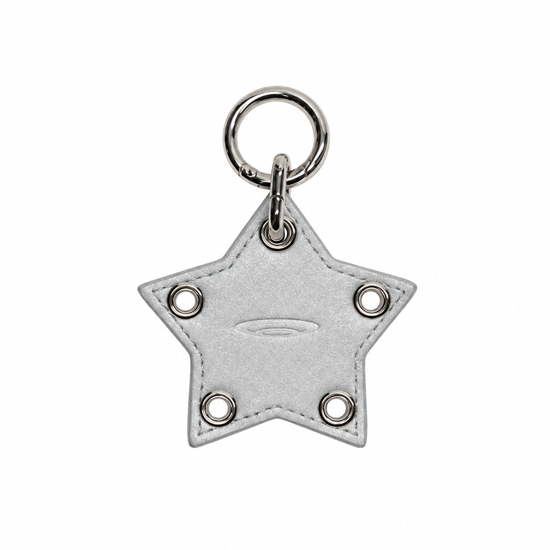 VELESPACE Faux Leather Star Charm — Silver