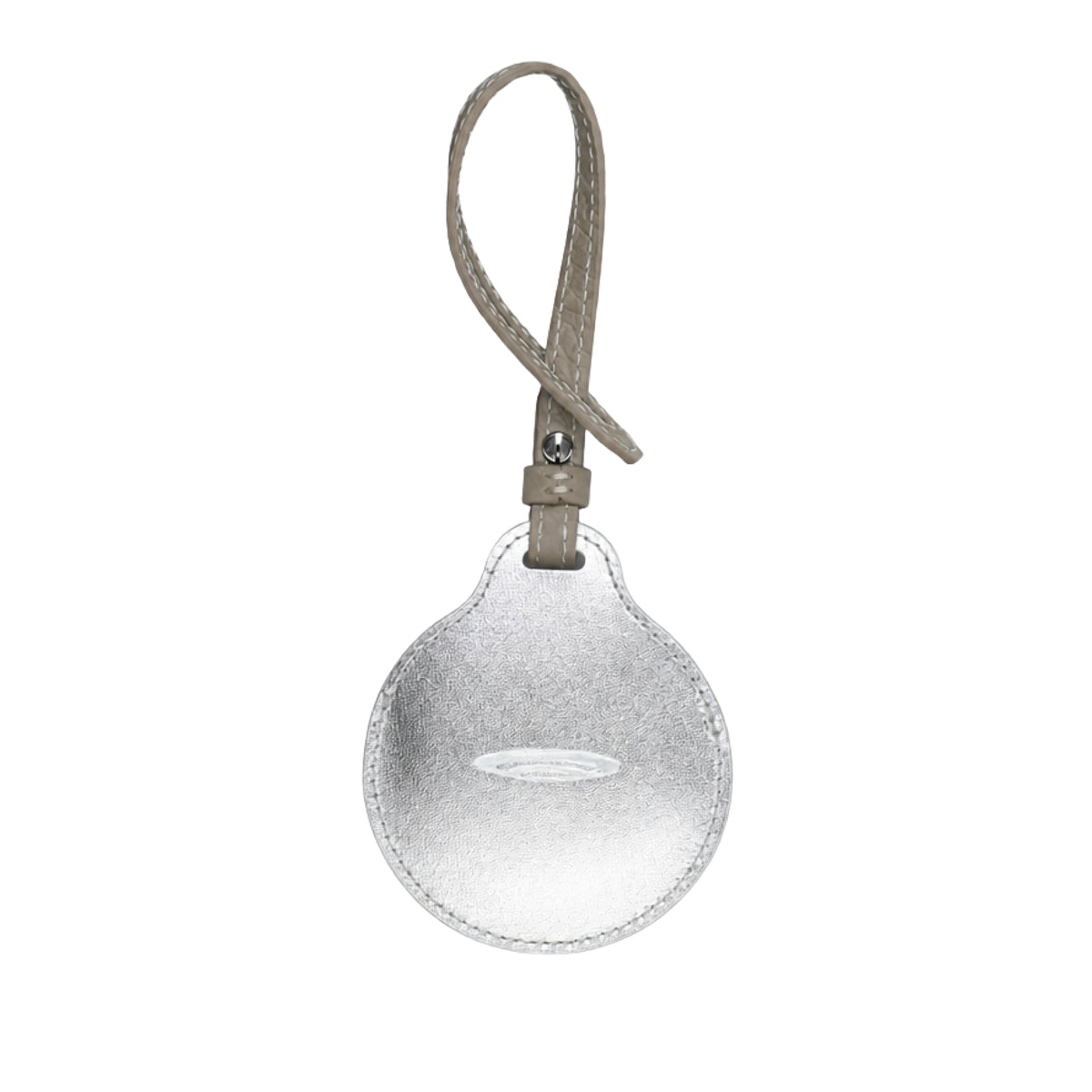 RIVER Round Handcrafted Leather Case for SPHERE 01 — Silver