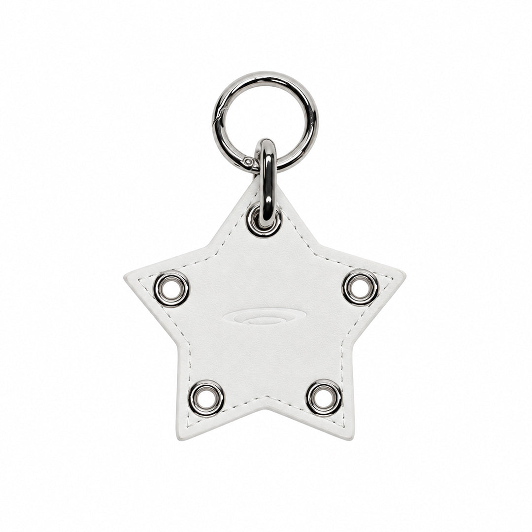 VELESPACE Faux Leather Star Charm — White