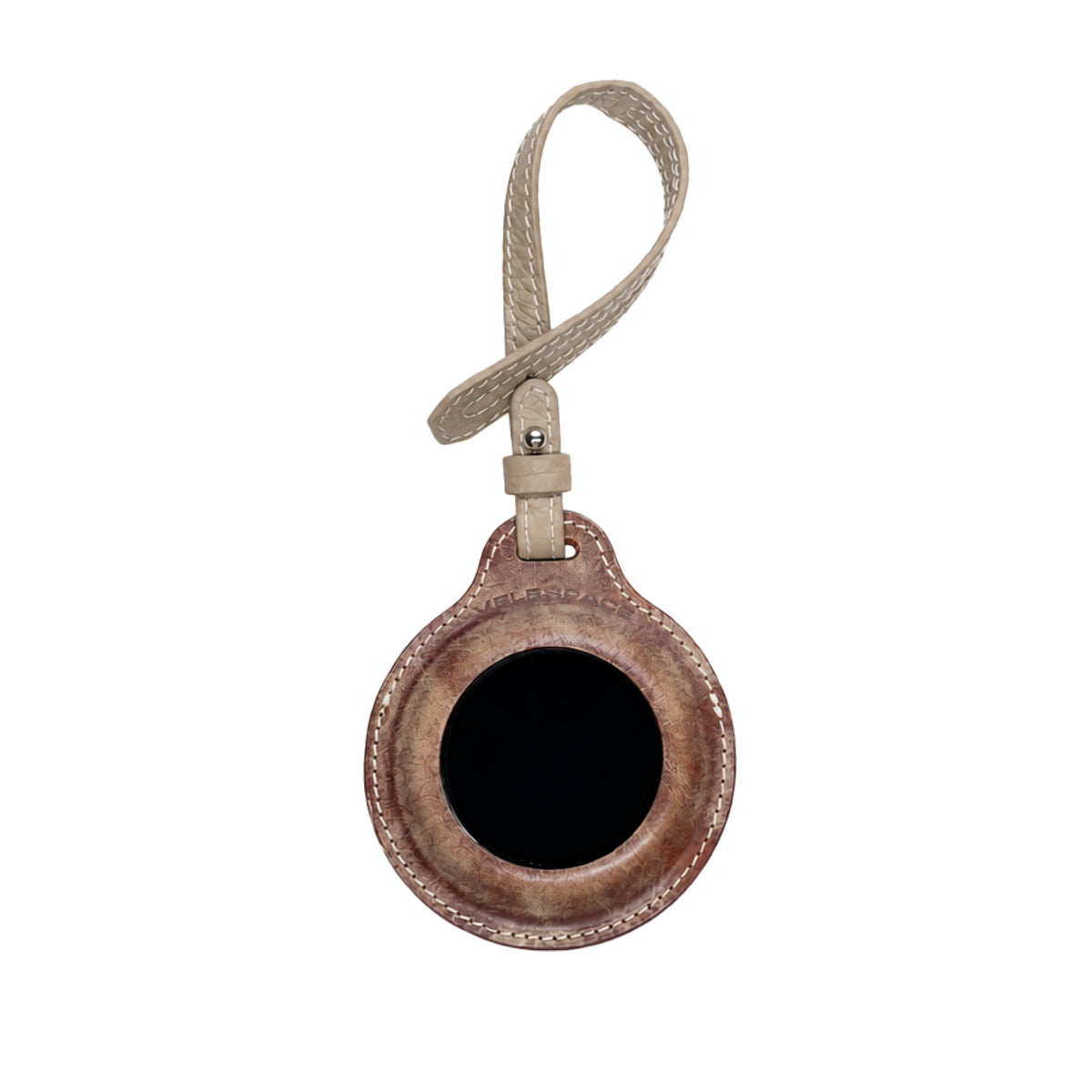 RIVER Round Handcrafted Leather Case for SPHERE 01 — Light Brown