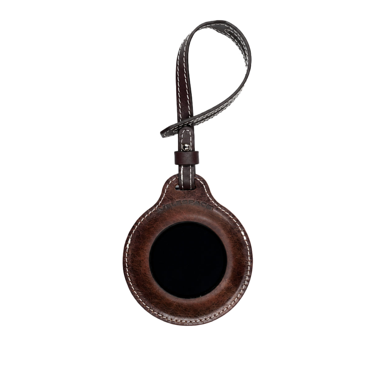 RIVER Round Handcrafted Leather Case for SPHERE 01 — Dark Brown
